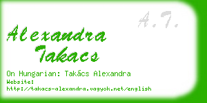 alexandra takacs business card