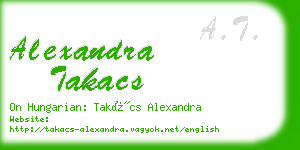 alexandra takacs business card